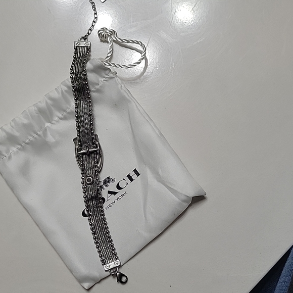 EUC- Coach Mesh Bracelet-Silver - Picture 5 of 5